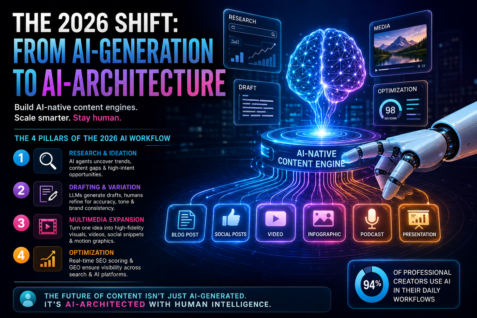 The 2026 Shift: From AI-Generation to AI-Architecture