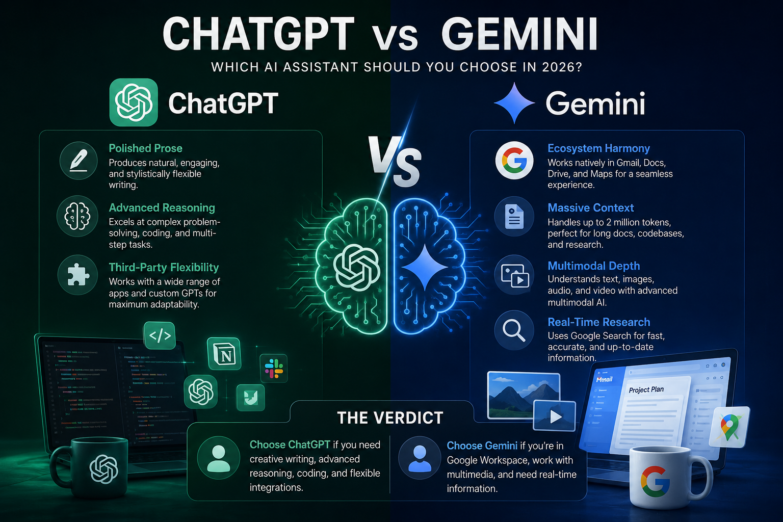 The 2026 AI Stand-off: Choosing Between ChatGPT and Gemini