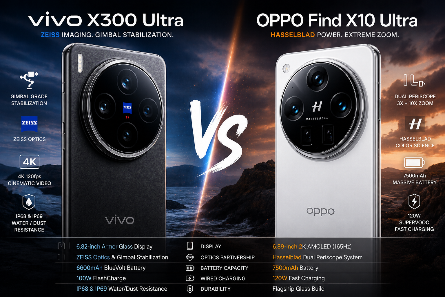 vivo X300 Ultra vs. OPPO Find X10 Ultra: The Ultimate Camera Flagship Clash