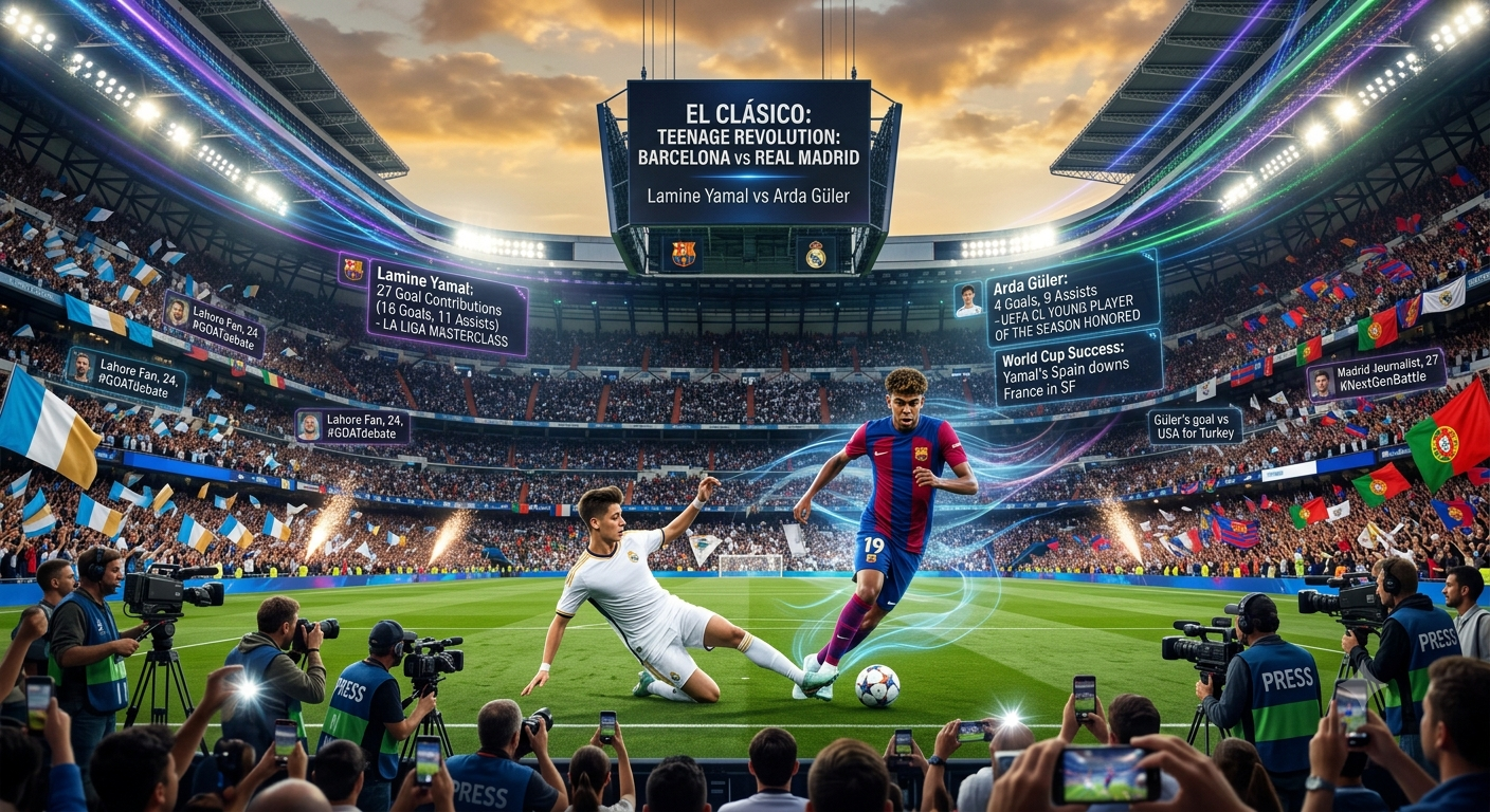 The Teenage Revolution: Lamine Yamal vs. Arda Güler Redefines the Barça-Real Madrid Rivalry