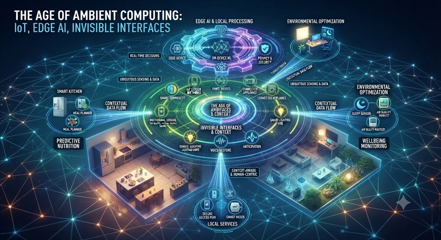 The Age of Ambient Computing: IoT, Edge AI, and Invisible Interfaces