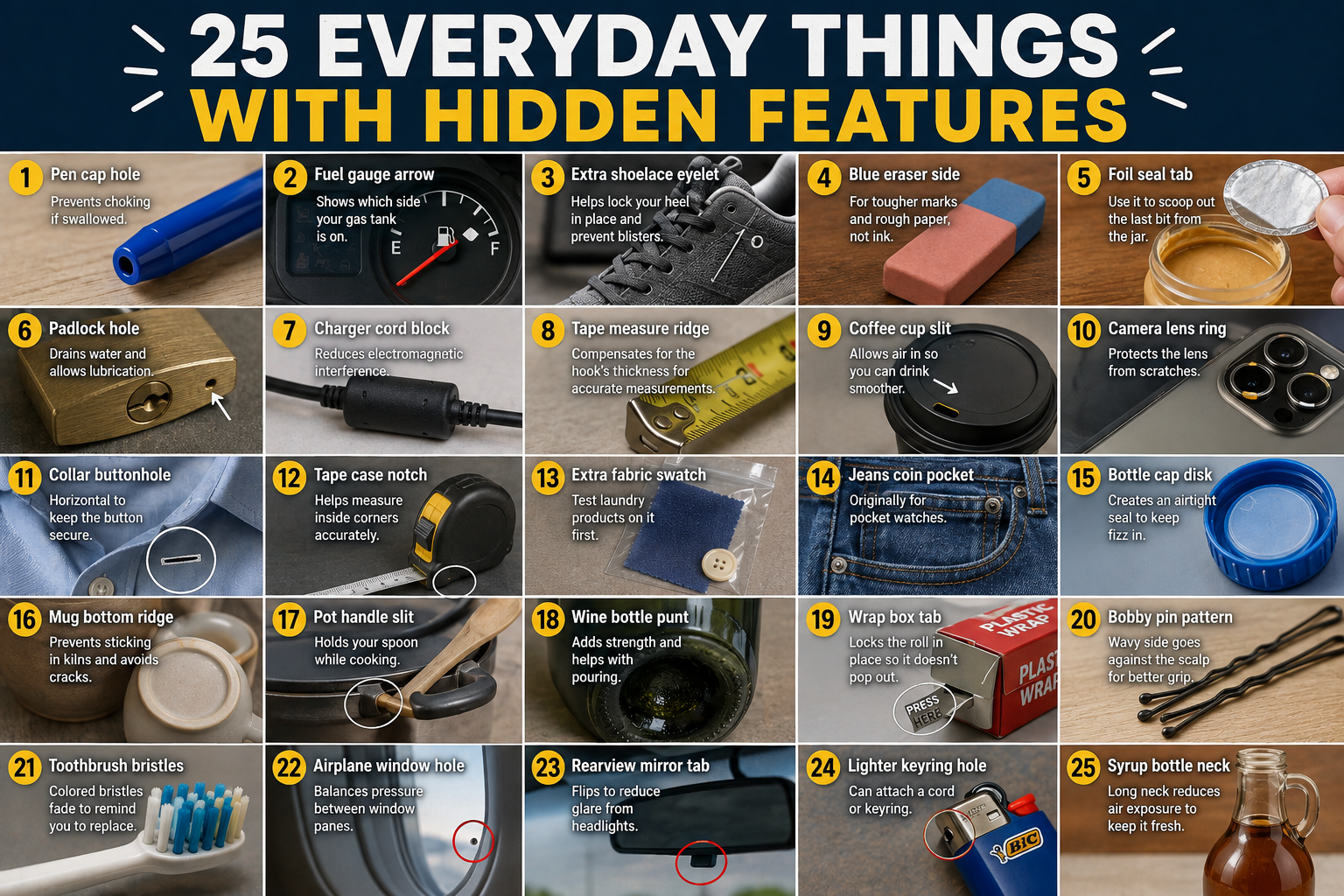 25 Everyday Things You Didn’t Know Had Hidden Features