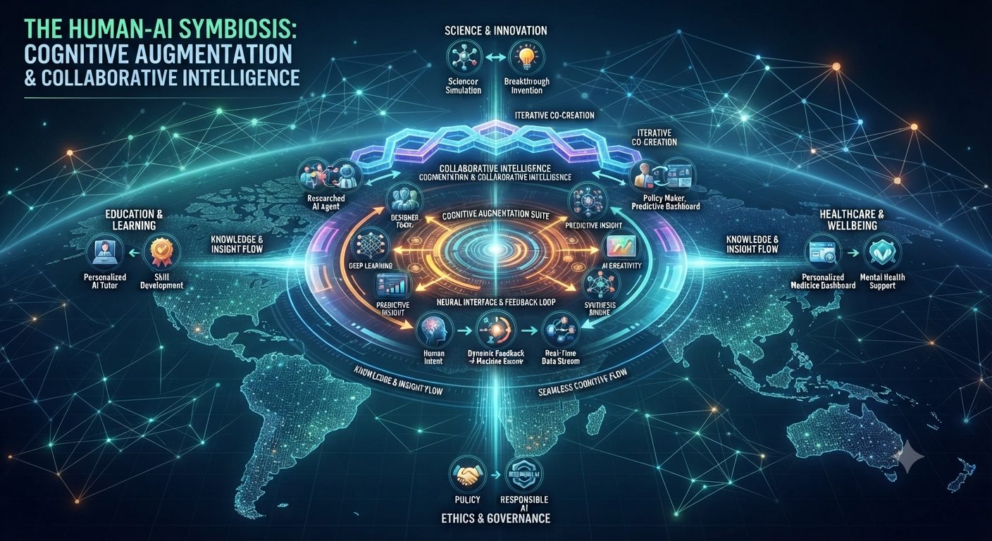 The Human-AI Symbiosis: Cognitive Augmentation and Collaborative Intelligence