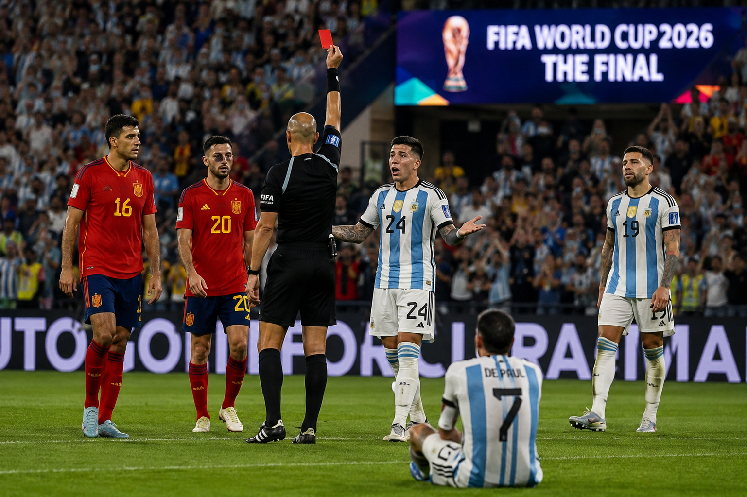 FIFA World Cup 2026 Final: Red Card Turns the Tide in Spain vs Argentina Showdown