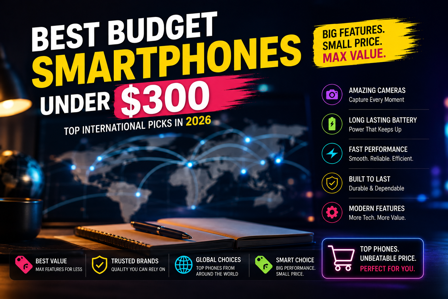 The Best Budget Smartphones Under $300 in 2026