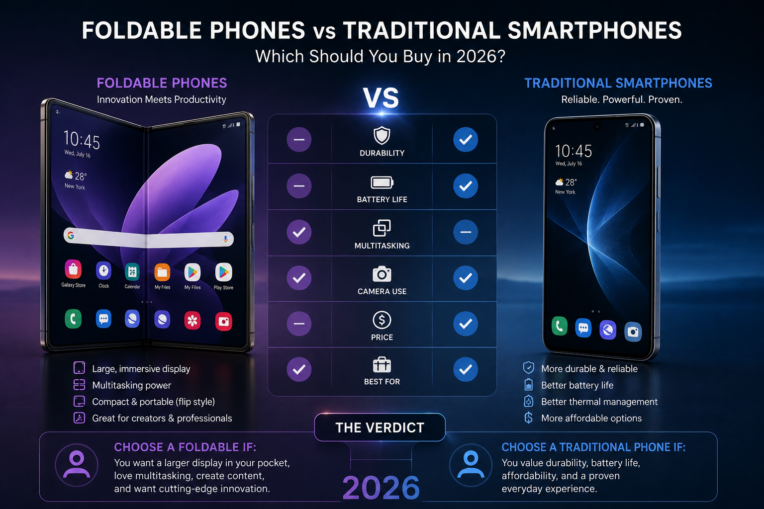 The 2026 Smartphone Crossroads: Foldable Innovation vs. Traditional Reliability
