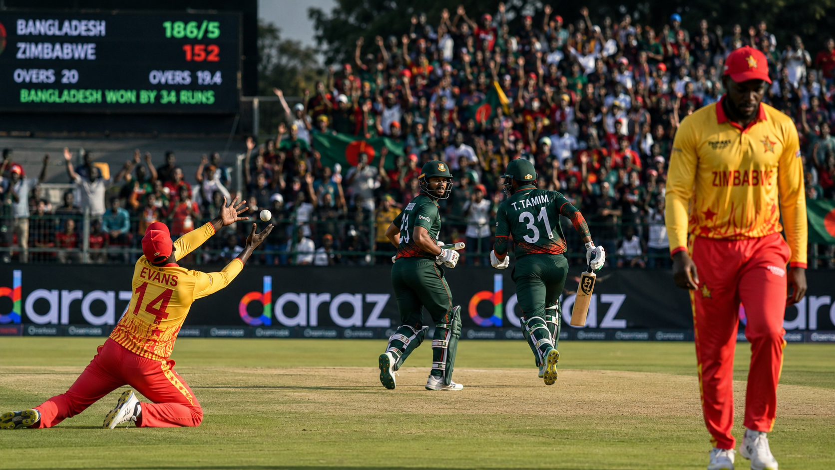 Seven Dropped Catches, One Brutal Collapse: Zimbabwe Hand Bangladesh a Lifeline