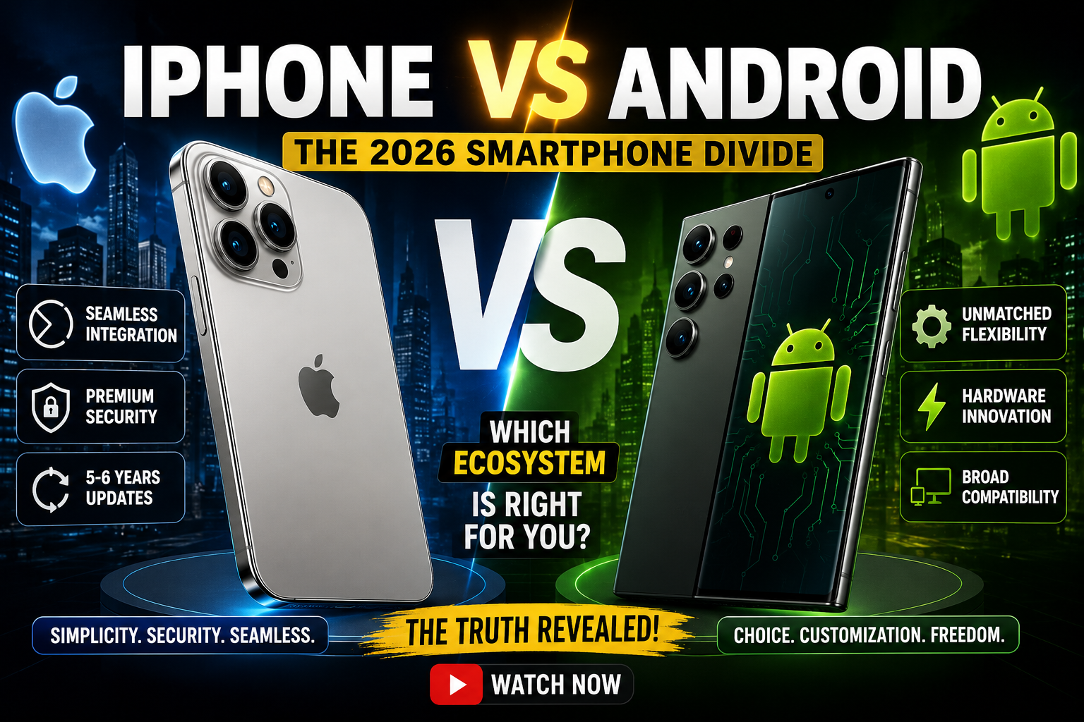 The 2026 Smartphone Divide: iPhone vs. Android
