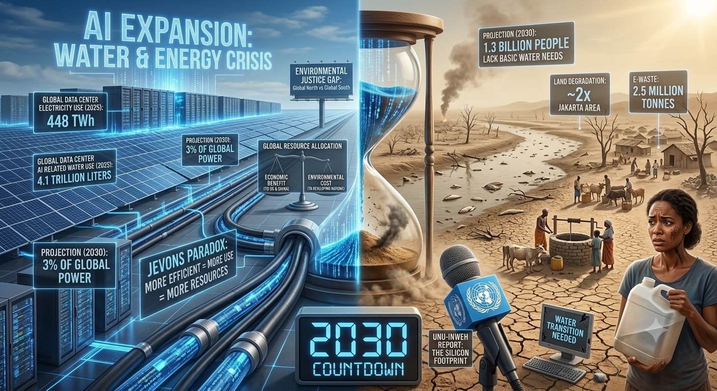 The Silicon Footprint: UN Warns of AI’s Exploding Water and Energy Demands