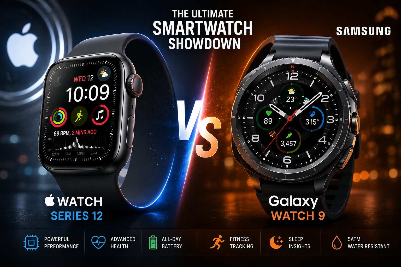 Apple Watch Series 12 vs. Galaxy Watch 9: The Ultimate Smartwatch Showdown