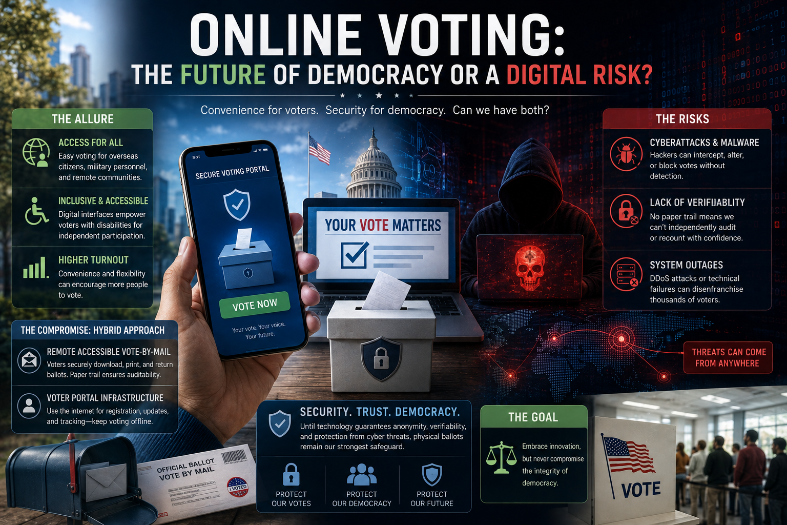 The Future of Online Voting: Opportunities and Risks