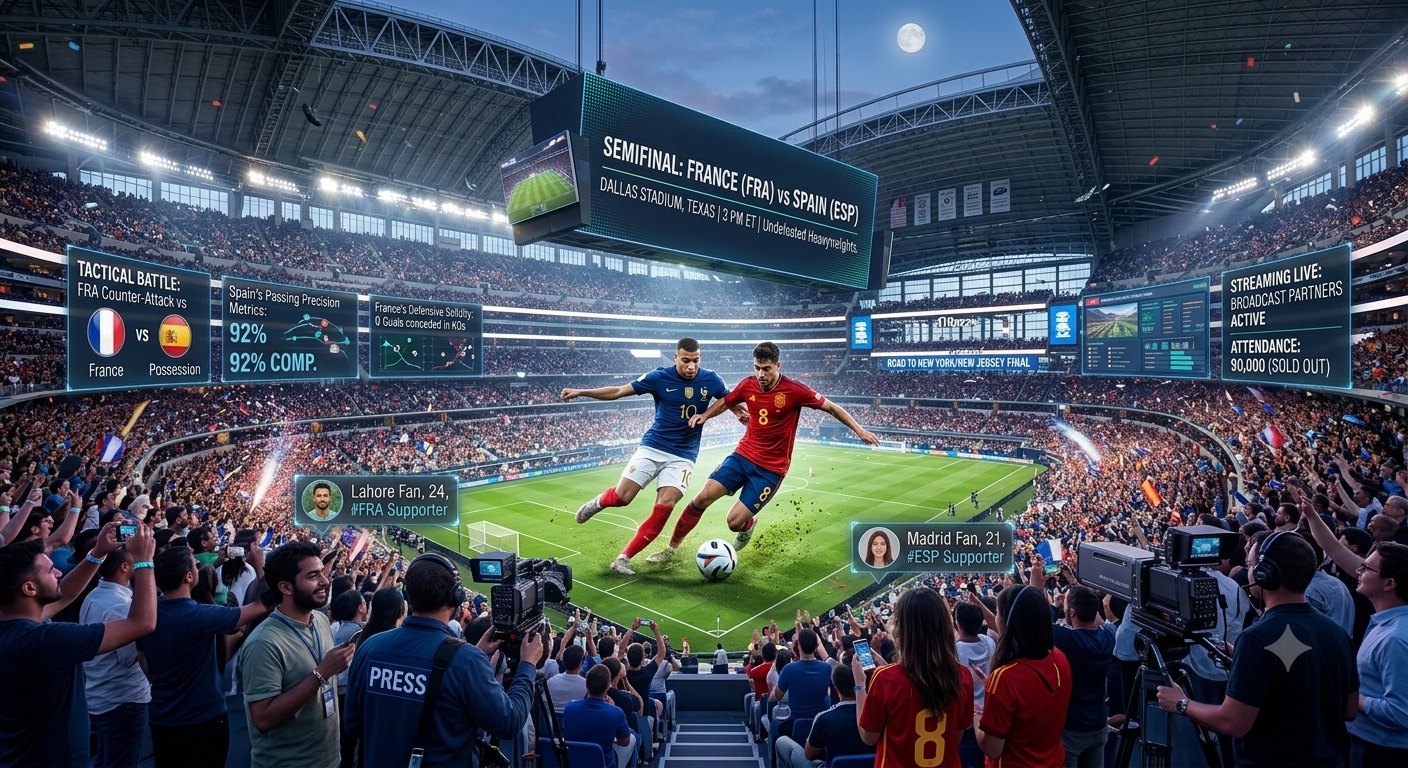 FIFA World Cup 2026 Semifinal: France and Spain Battle in Dallas for a Spot in the Final