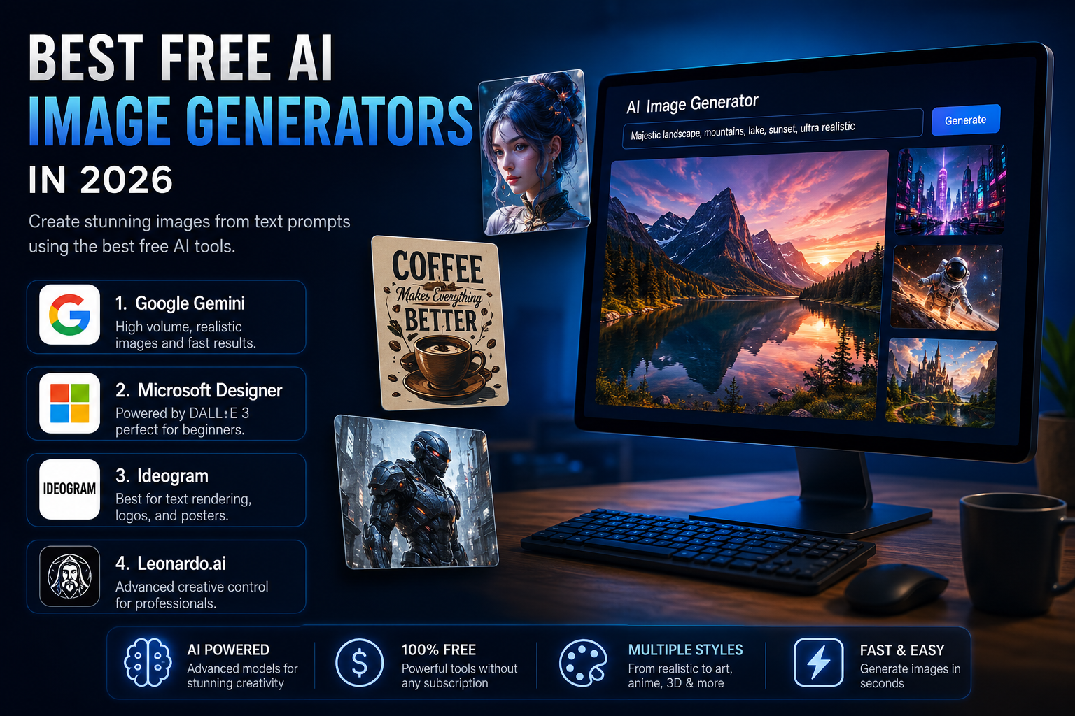 The Best Free AI Image Generators in 2026: A User-First Guide