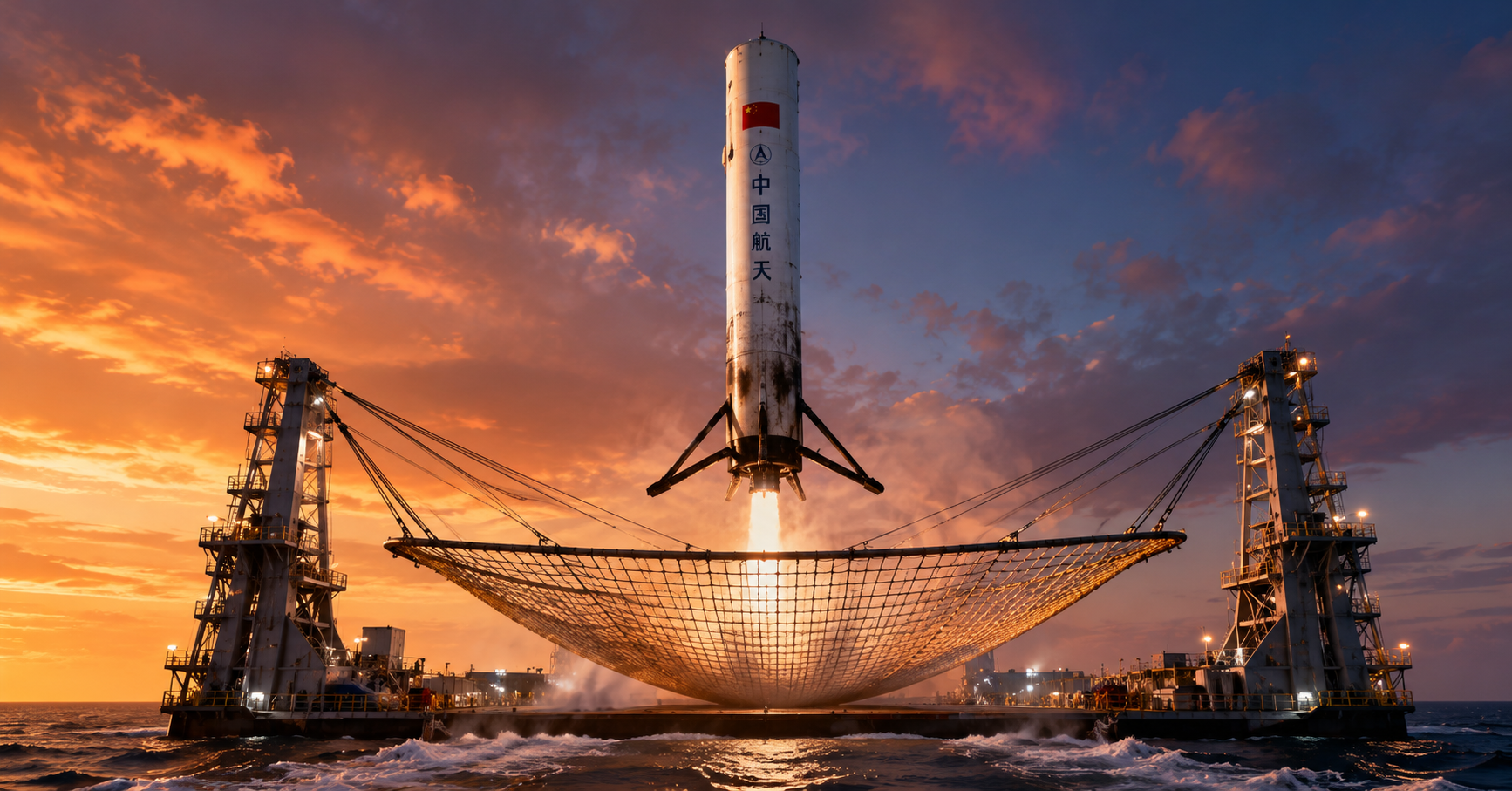 China Just Caught a Rocket Booster With a Giant Net — and the Space Race Has Changed Again