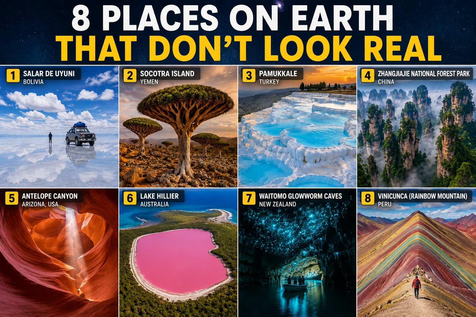 Places on Earth That Don’t Feel Real: Surreal Landscapes You Have to See to Believe