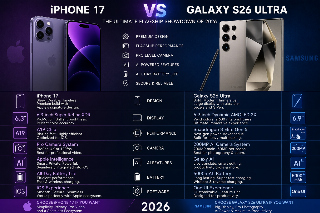 The 2026 Flagship Showdown: iPhone 17 vs. Samsung Galaxy S26 Ultra
