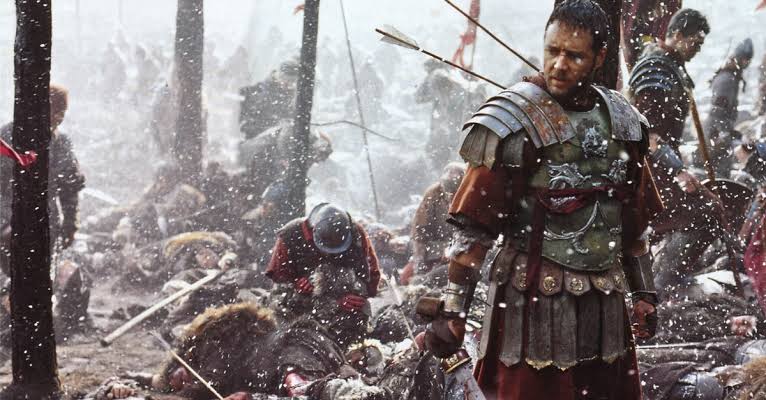 gladiator war scene