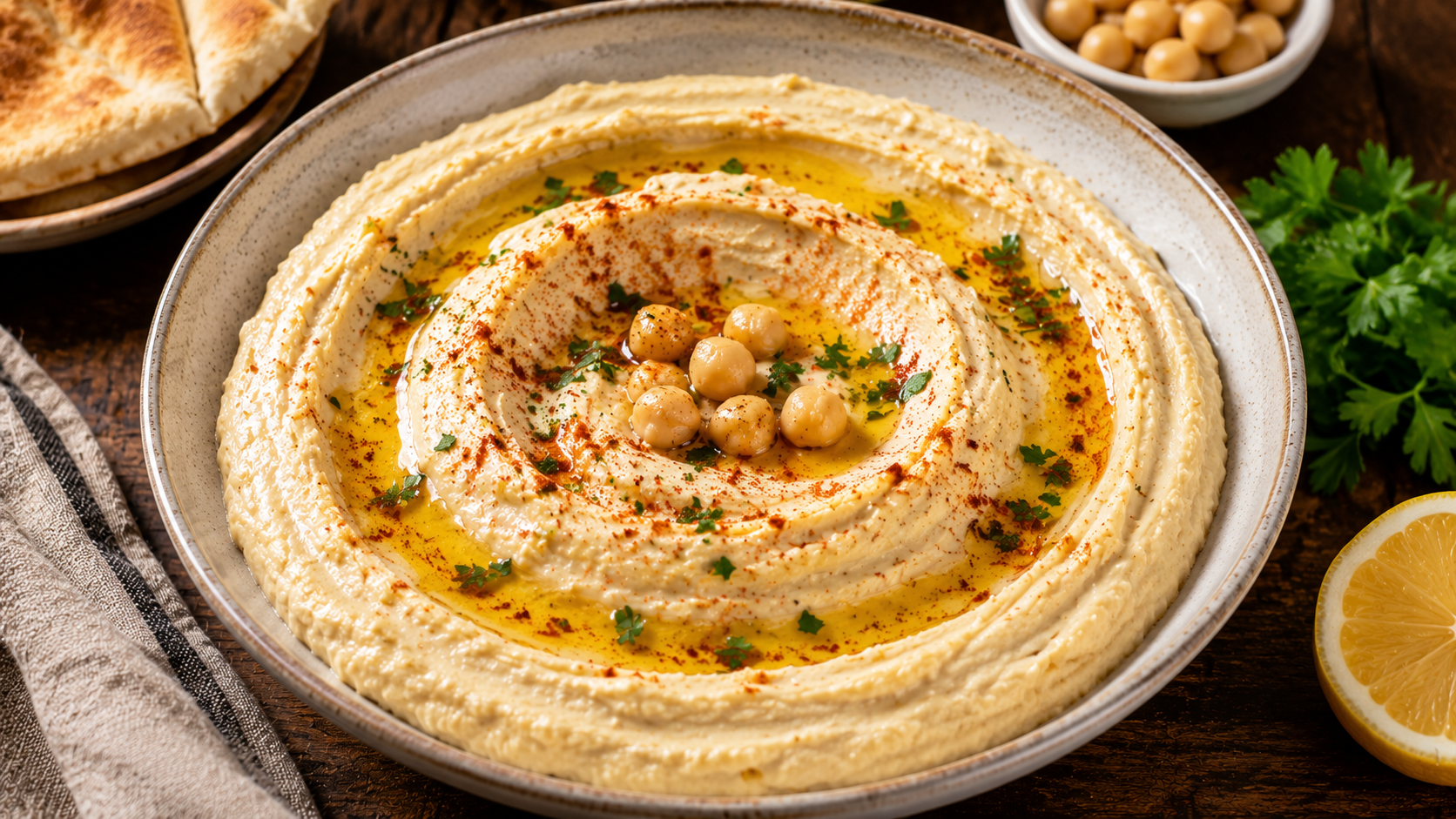 Creamy Hummus From Scratch