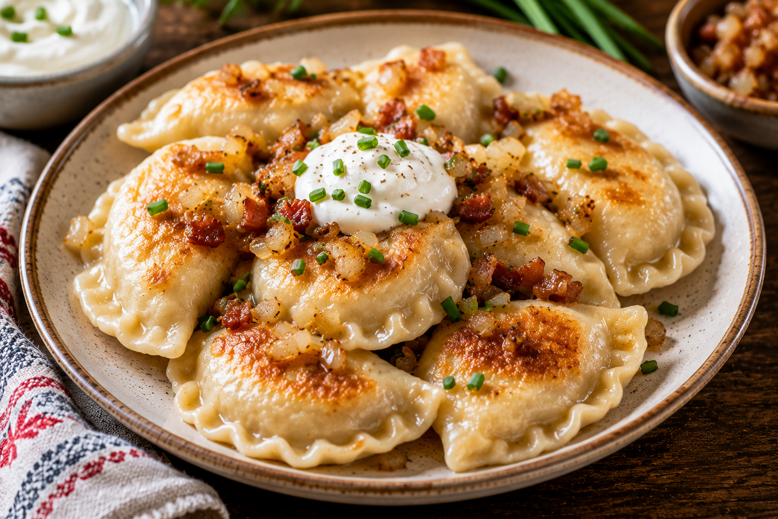 Traditional Polish Pierogi