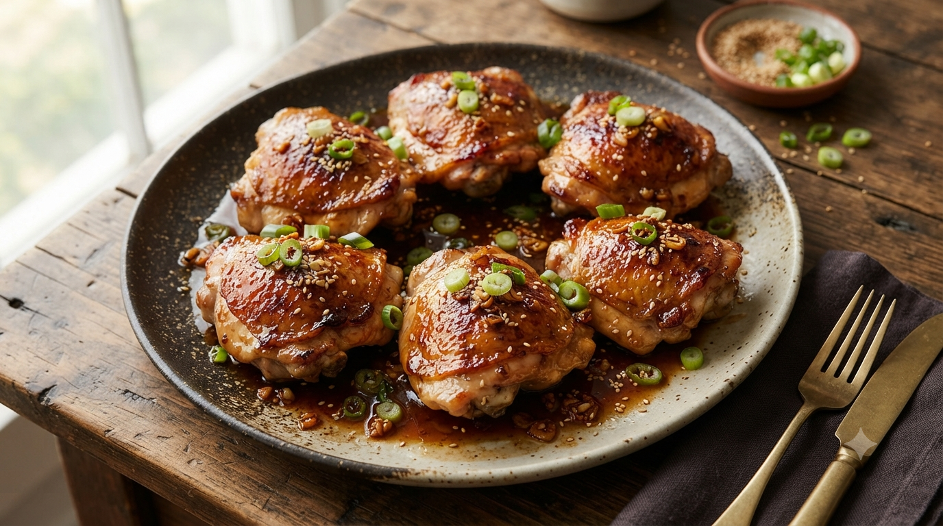 Honey Garlic Chicken Thighs