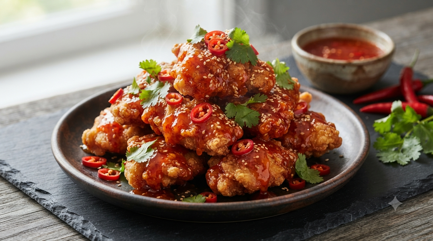 Crispy Thai Volcano Chicken