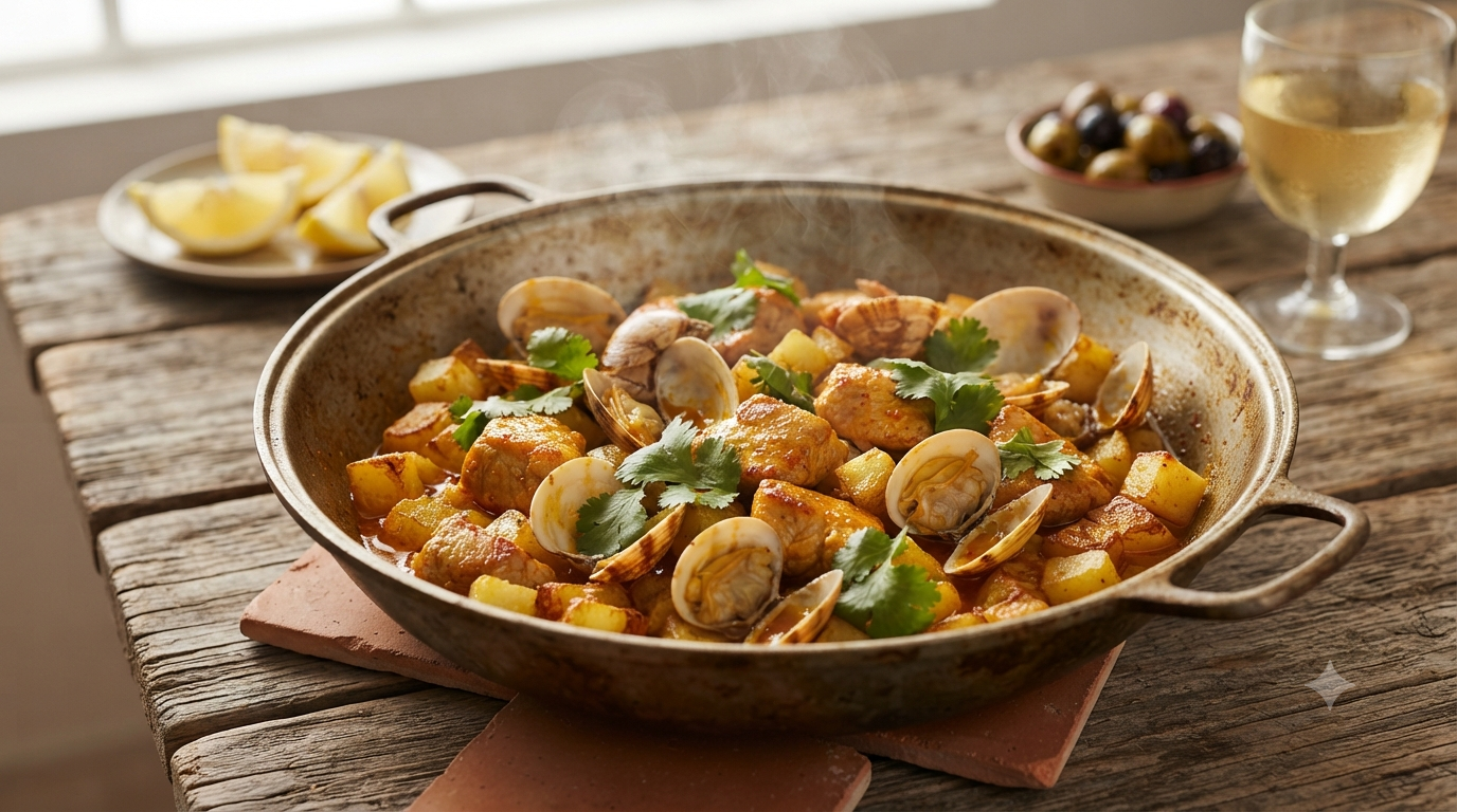 Carne de Porco à Alentejana (Portugal)