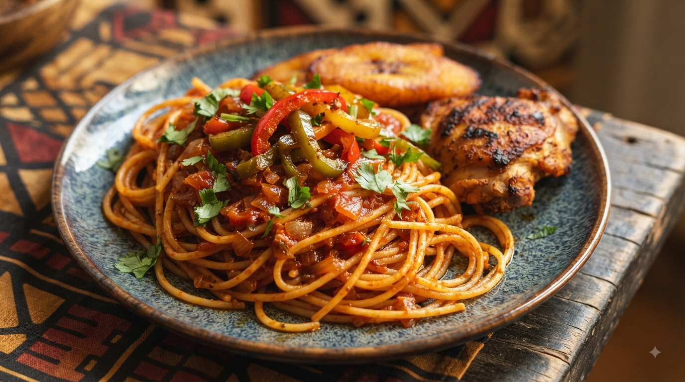 Jollof Spaghetti
