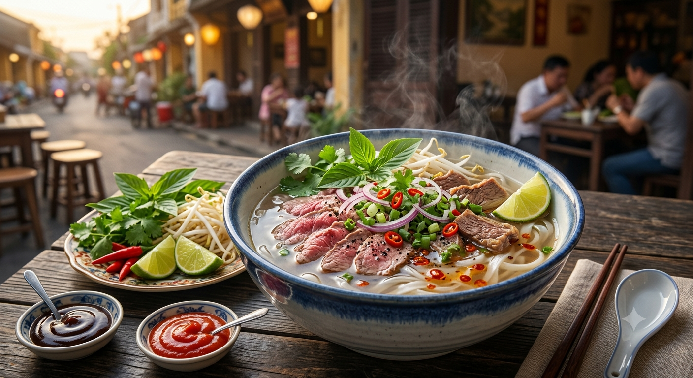 Vietnamese Pho Bo (Beef Noodle Soup)