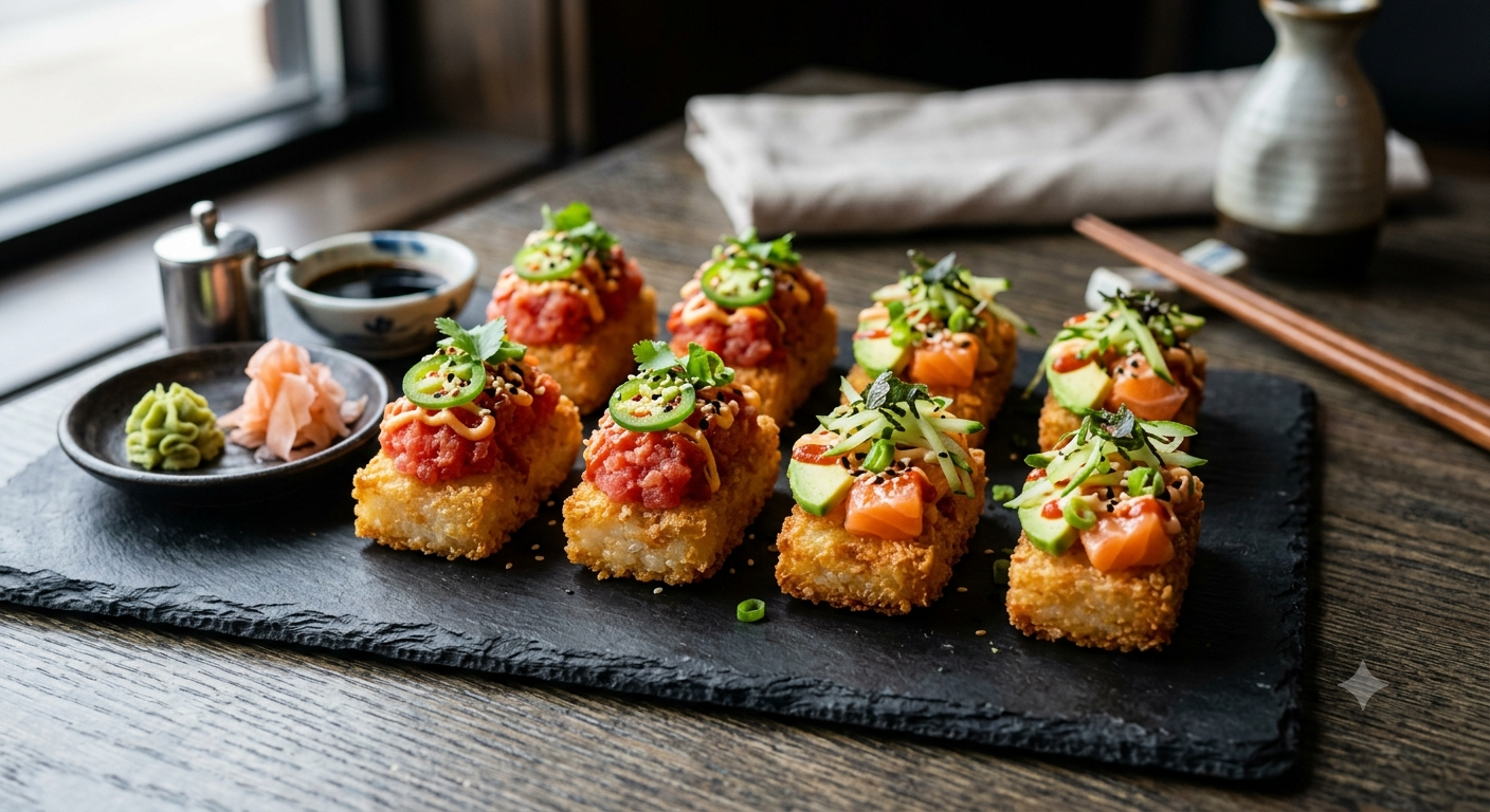 Sushi Rice Bites (Crispy Rice Squares)