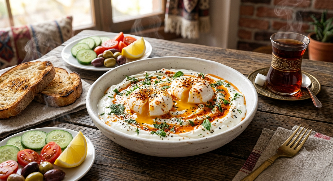 Authentic Turkish Eggs (Cilbir) with Warm Chili Butter